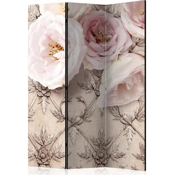 Paraván Paraván - romantická béžová Velikost: 135x172 cm, Provedení: Oboustranný