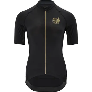 cyklistický dres Silvini dámský dres WD2210 mottolina, black-gold Velikost: S