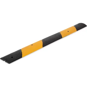 kabelová chránička Černo-žlutý gumový kabelový most - délka 100 cm, šířka 10 cm, výška 2 cm