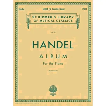 Georg Friedrich Händel: Album (noty na klavír)