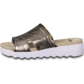 Dámské pantofle JANA SHOES NĚMECKO Boty Jana 265 zlaté dámské nazouváky Velikost: 38