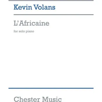 Kevin Volans: L'Africaine (noty na klavír)