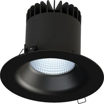 Illuxtron Zapuštěné LED svítidlo ve tvaru kruhu Linea DS-FX 185 LV-HE Barva: Černá, Teplota chromatičnosti / Stmívání: 3000 Kelvinů / Nestmívatelné, Úhel vyzařování: 65° 1BN703BLEL02