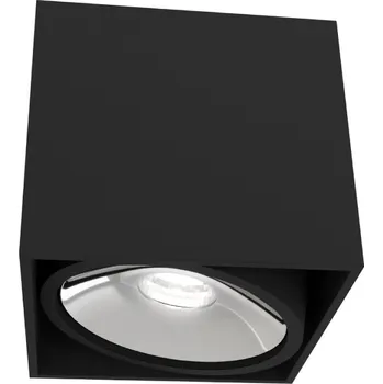 Stropní Svítidlo stropní svítidlo tuba CARDI GU10 černá chrom pro glamour šatník