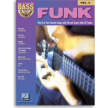 Bass Play-Along 5: Funk (tabulatury, noty, baskytara) (+audio)
