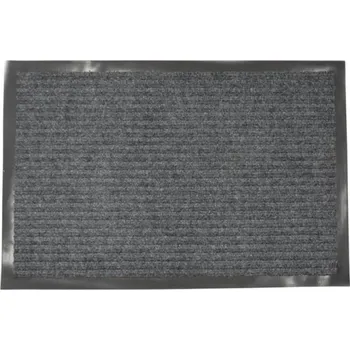 Rohožka Rohož 40x60 cm guma + textil šedá pruhovaná s gumovým okrajem