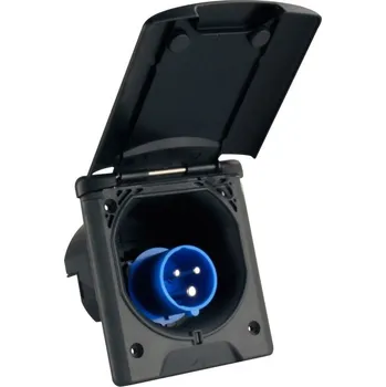 Příslušenství pro přívěs ABL Sada karavanové CEE zásuvky - černá