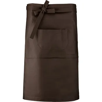 Kuchyňská zástěra KARIBAN Barmanská zástěra K887 Velikost: uni, Barva: čokoládová