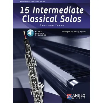 15 Intermediate Classical Solos (noty na hoboj, klavír) (+audio)