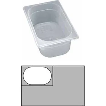 Dóza na potraviny GN 1/4 v.20cm polypropylen 26,5x16m, 5,5 lt