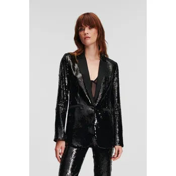 Dámské sako BLEJZR KARL LAGERFELD SEQUIN EVENING BLAZER BLACK