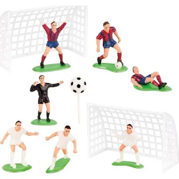 Party dekorace Fotbalové figurky 10ks, 5-6,5cm - Dekora