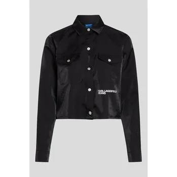 Dámská košile KOŠILE KARL LAGERFELD JEANS KLJ BOXY IRIDESCENT SHIRT IRIDESCENT BLACK