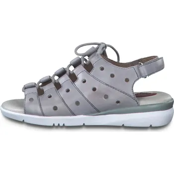 Dámské sandále JANA SHOES NĚMECKO Dámské kožené letní sandály Jana 001 šedé Velikost: 38