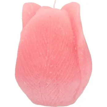 Svíčka Růžová svíčka ve tvaru tulipánu Tulip Blush Pink - Ø 7*8 cm