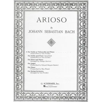 J.S. Bach: Arioso For Violin or Cello and Piano (noty na housle n. violoncello, klavír)
