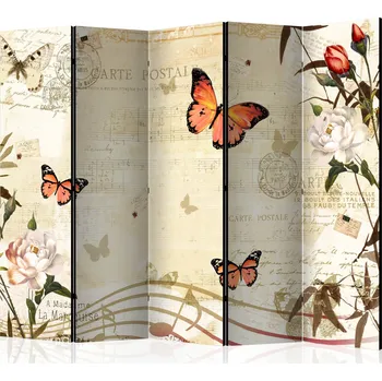 Paraván Paraván - Melodie motýlů II Velikost: 225x172 cm, Provedení: Jednostranný