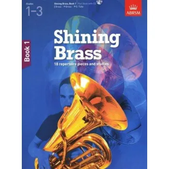 ABRSM Shining Brass Book 1 - Part (Grades 1-3) (noty na žesťové nástroje) (+audio)