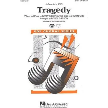Bee Gees: Tragedy (arr. Emerson) - SAB (noty na sborový zpěv, klavír) - SADA 5 ks