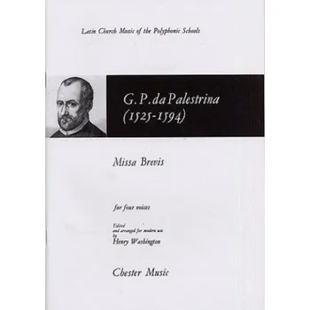 Giovanni Palestrina: Missa Brevis (noty na sborový zpěv SATB)