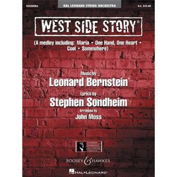 Leonard Bernstein: West Side Story (noty pro smyčcový orchestr, party, partitura)