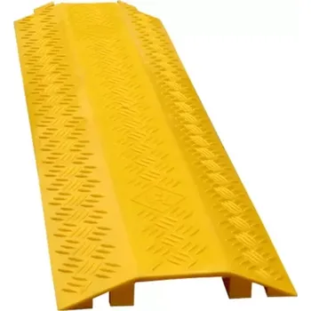 kabelová chránička Žlutý plastový kabelový most - délka 95 cm, šířka 13 cm, výška 2 cm