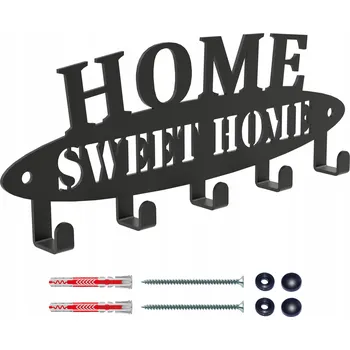 Věšák Šatní ramínko kovový Domer černý