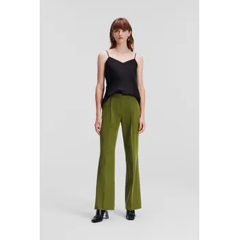 KALHOTY KARL LAGERFELD TAILORED PANTS PESTO GREEN