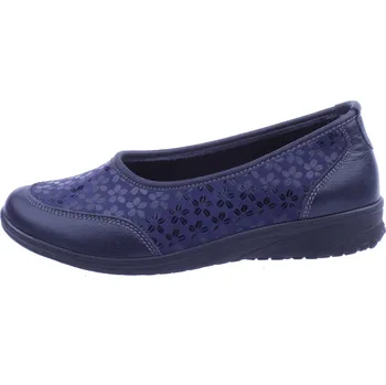 Dámské baleríny OBUV JANA ČR Boty JANA 689 modré dámské kožené Velikost: 41