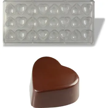 Forma na pečení Forma na pralinky (srdce 8g) 3x8 tvarů/forma