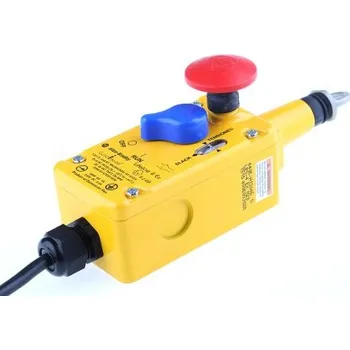 vypínač Kabelový spínač, řada: 440E NO/NC s tlačítkem E-Stop rovná montáž