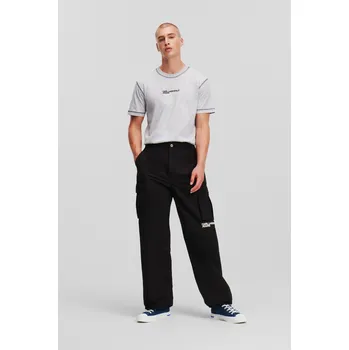 Pánské kalhoty KALHOTY KARL LAGERFELD JEANS KLJ CARGO PANT BLACK