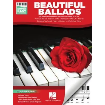 Super Easy Songbook: Beautiful Ballads (noty na super snadný klavír)
