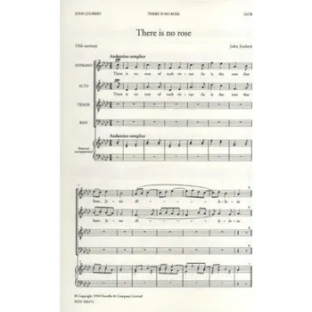 John Joubert: There Is No Rose Of Such Virtue (noty na sborový zpěv SATB) - SADA 5 ks
