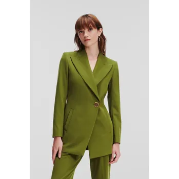 Dámské sako BLEJZR KARL LAGERFELD TAILORED BLAZER PESTO GREEN