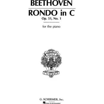 Ludwig van Beethoven: Rondo in C Major, Op. 51, No. 1 (noty na klavír)