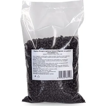 Kapky Drops z polevy tmavé Mignon i na pečení, Dulcistar 1 kg/sáček