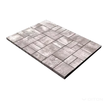 Dlažba DITON Zámková dlažba KOMBI standard výška 60 mm AKCE do 30.11.2025 MARRONE