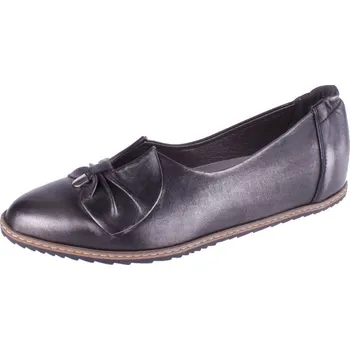 Dámské baleríny OBUV JANA ČR Boty Jana 2933 stříbrné kožené Velikost: 41