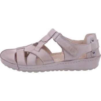 Dámské sandále OBUV JANA ČR Dámské kožené sandály JANA 541 béžové Velikost: 41