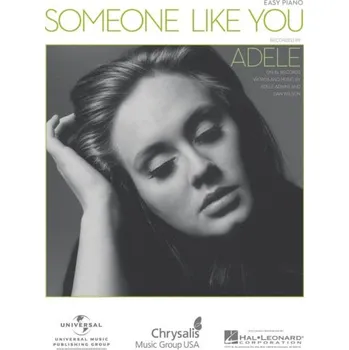 Adele: Someone Like You (noty na snadný klavír)