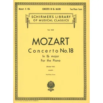 W.A. Mozart: Concerto No. 18 in Bb, K.456 (noty na čtyřruční klavír)