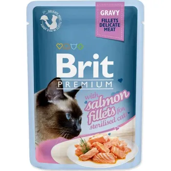 Brit Premium Cat Delicate Fillets in Gravy Salmon Sterillised 85g