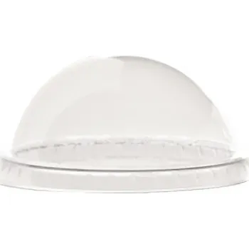Jednorázové nádobí Víčko plast pro kelímek POLC05-250 ml (vypouklé) 100 ks/bal