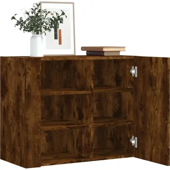 Komoda vidaXL Nástěnná skříňka 75 x 35 x 60 cm kompozitní dřevo [848426] Barva: kouřový dub
