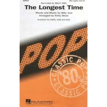 Billy Joel: The Longest Time (SAB) (noty pro sborový zpěv) - SADA 5 ks