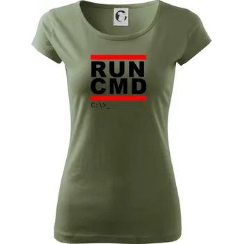 Dámské tričko Run CMD - Dámské triko Pure - XS ( Khaki )