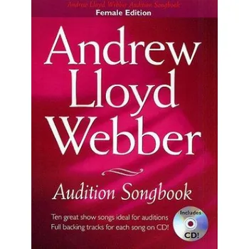 Andrew Lloyd Webber Audition Songbook (Female Edition) (noty, akordy, texty, klavír, kytara, ženský zpěv) (+audio)