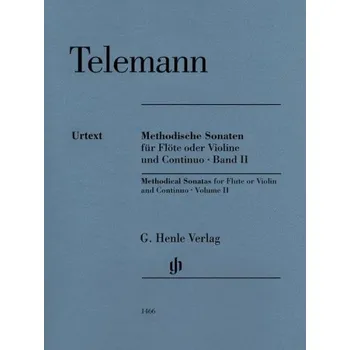 Georg Philipp Telemann: Methodical Sonatas Volume 2 (noty na příčnou flétnu (housle), klavír)