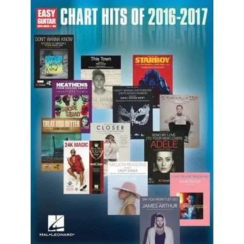 Chart Hits Of 2016-2017 - Easy Guitar (noty, tabulatury na snadnou kytaru)